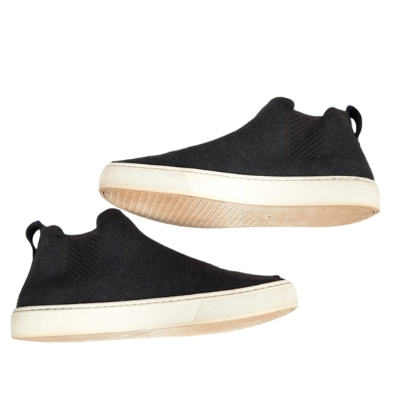 Rothy's The Chelsea Black High Top Sneakers Size 10 Women's Shoes - Picture 9 of 14